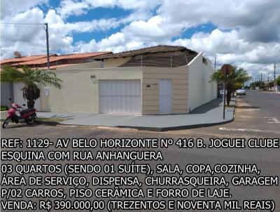 Casa para Venda, em Araguari, bairro JOQUEI CLUBE, 3 dormitórios