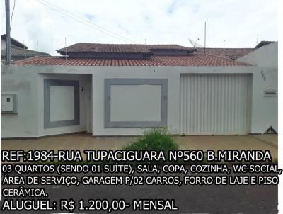 Casa para Locação, em Araguari, bairro MIRANDA